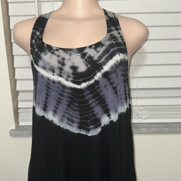 Lucky Brand Swimwear Half Moon Tie Dye Cover-up woman dress tank size MEDIUM - Picture 3 of 8